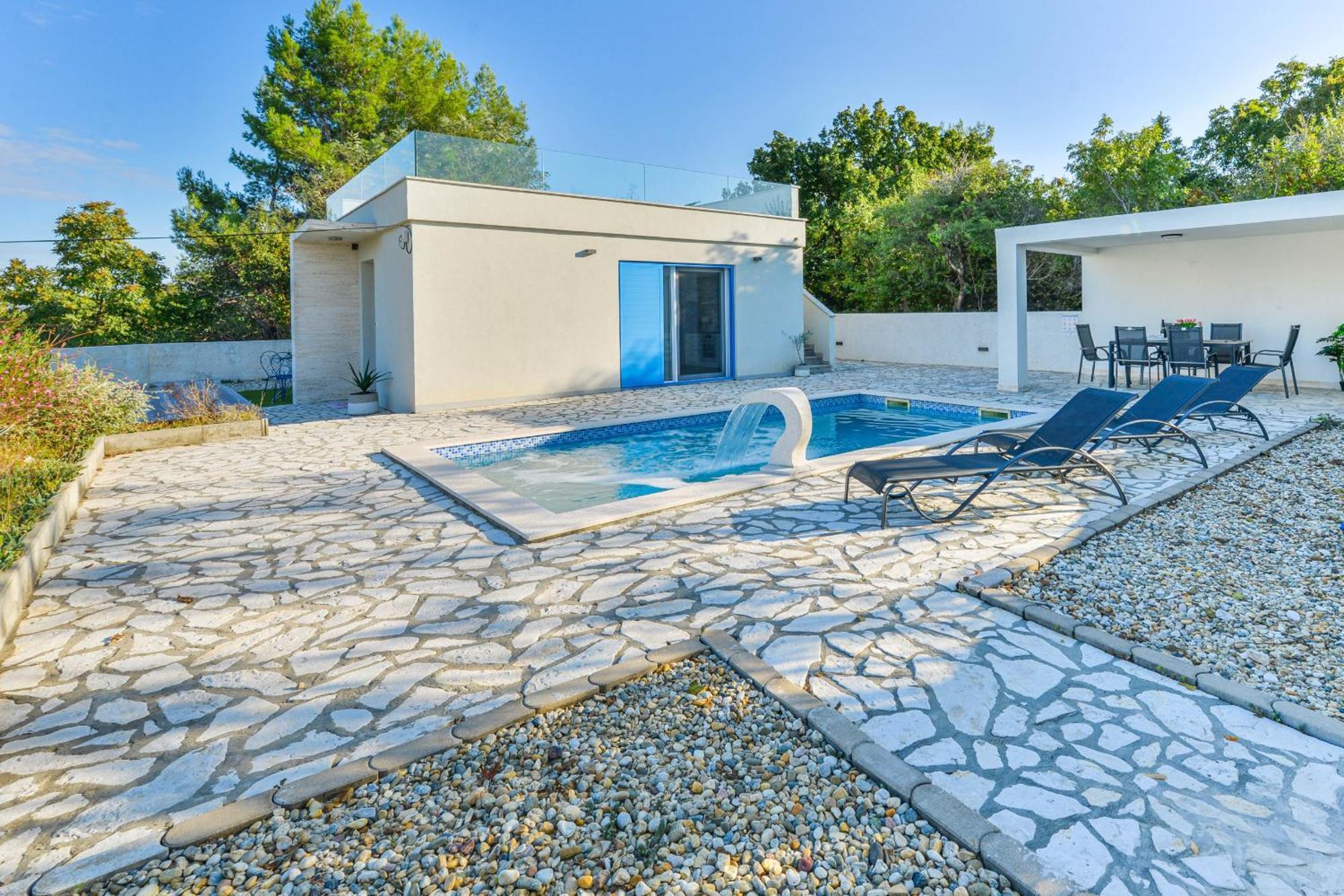 Villa Anna With Pool, Zadar County Vinjerac Exterior photo